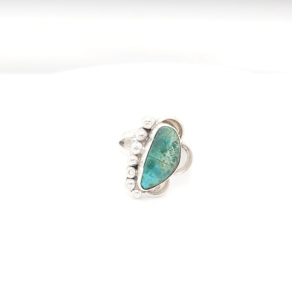 Sterling Silver Vintage Ring With Turquoise Stone